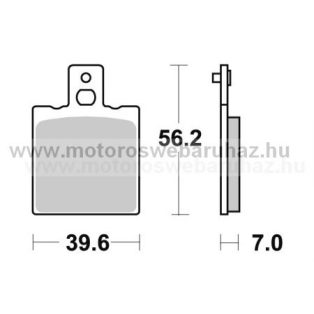   Fékbetét AP RACING (LMP119ORR) Szinteres Cross, enduro (verseny)