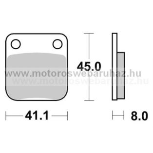 Fékbetét AP RACING (LMP136OR) Szinteres Cross, enduro