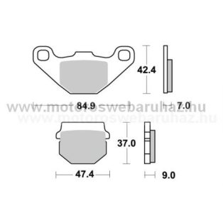 Fékbetét AP RACING (LMP144OR) Szinteres Cross, enduro