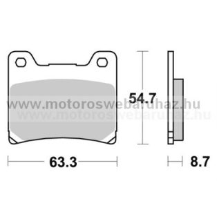   Fékbetét AP RACING (LMP155SR) Szinteres a hátsó kerékhez (rear)-utcai