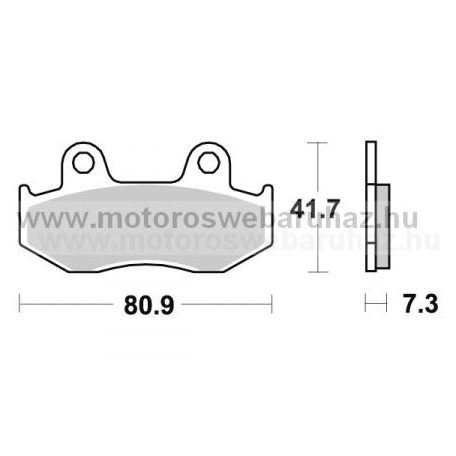 Fékbetét AP RACING (LMP158ORR) Szinteres Cross, enduro (verseny)