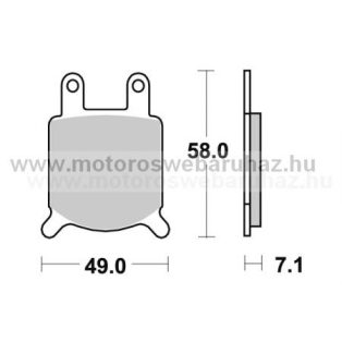Fékbetét AP RACING (LMP160ST)