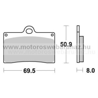   Fékbetét AP RACING (LMP166CRR) Karbon kompozit utcai verseny