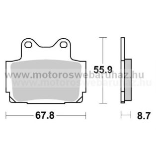   Fékbetét AP RACING (LMP170SR) Szinteres a hátsó kerékhez (rear)-utcai