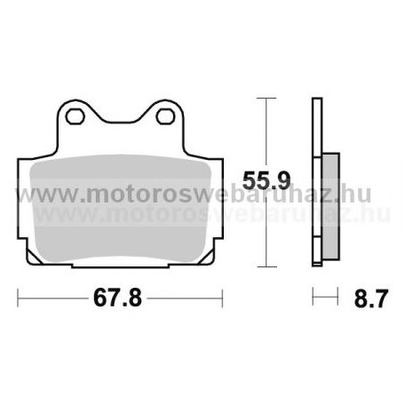 Fékbetét AP RACING (LMP170SR) Szinteres a hátsó kerékhez (rear)-utcai