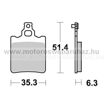 Fékbetét AP RACING (LMP174ORR) Szinteres Cross, enduro (verseny)