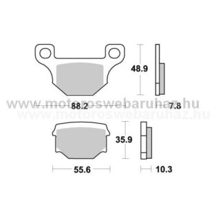 Fékbetét AP RACING (LMP185ST)