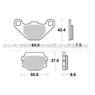   Fékbetét AP RACING (LMP186SR) Szinteres a hátsó kerékhez (rear)-utcai