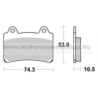   Fékbetét AP RACING (LMP190SR) Szinteres a hátsó kerékhez (rear)-utcai