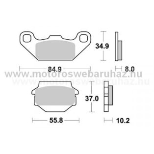   Fékbetét AP RACING (LMP191ORR) Szinteres Cross, enduro (verseny)