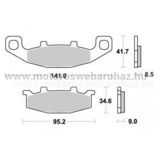   Fékbetét AP RACING (LMP197SR) Szinteres a hátsó kerékhez (rear)-utcai