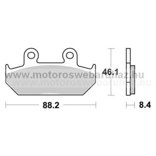   Fékbetét AP RACING (LMP200SR) Szinteres a hátsó kerékhez (rear)-utcai