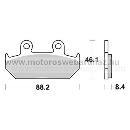 Fékbetét AP RACING (LMP200SR) Szinteres a hátsó kerékhez (rear)-utcai