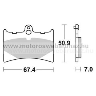 Fékbetét AP RACING (LMP201ST)