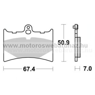   Fékbetét AP RACING (LMP201SRR) Szinteres fékbetét-utcai verseny az első kerékhez
