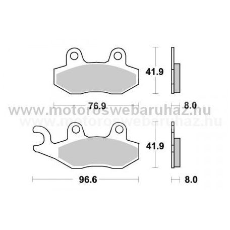 Fékbetét AP RACING (LMP211SR) Szinteres a hátsó kerékhez (rear)-utcai