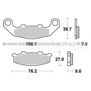   Fékbetét AP RACING (LMP215SR) Szinteres a hátsó kerékhez (rear)-utcai