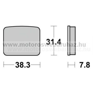 Fékbetét AP RACING (LMP225ST)