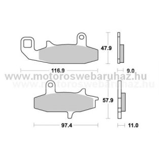   Fékbetét AP RACING (LMP226SF) Szinteres az első kerékhez (front)-utcai