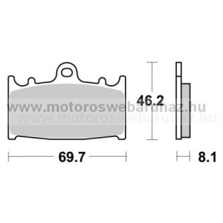   Fékbetét AP RACING (LMP231CRR) Karbon kompozit utcai verseny