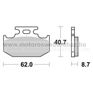 Fékbetét AP RACING (LMP232OR) Szinteres Cross, enduro