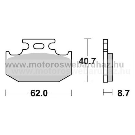 Fékbetét AP RACING (LMP232OR) Szinteres Cross, enduro