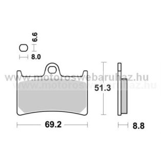   Fékbetét AP RACING (LMP234SRR) Szinteres utcai verseny az első kerékhez