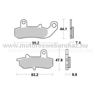   Fékbetét AP RACING (LMP235SR) Szinteres a hátsó kerékhez (rear)-utcai