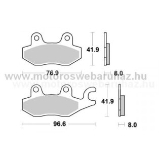   Fékbetét AP RACING (LMP238SR) Szinteres a hátsó kerékhez (rear)-utcai