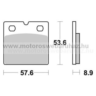   Fékbetét AP RACING (LMP240SR) Szinteres a hátsó kerékhez (rear)-utcai