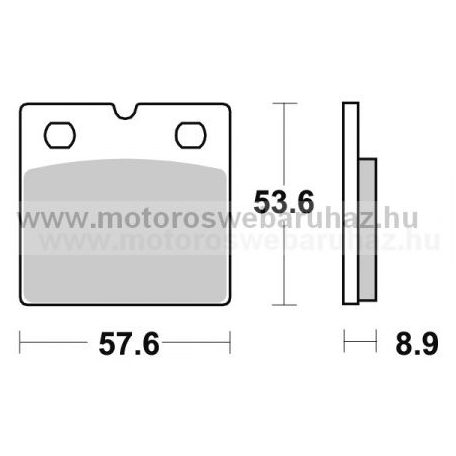 Fékbetét AP RACING (LMP240SR) Szinteres a hátsó kerékhez (rear)-utcai