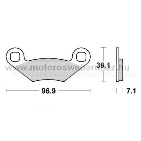 Fékbetét AP RACING (LMP242AOR) Szinteres Cross, enduro