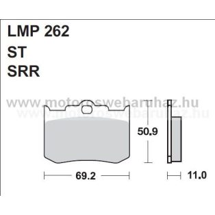 Fékbetét AP RACING (LMP262ST) 