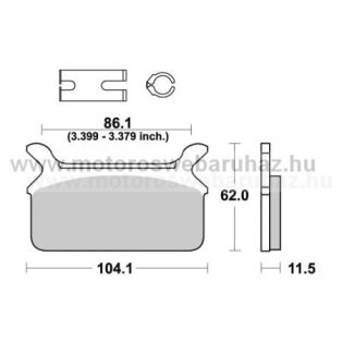   Fékbetét AP RACING (LMP268SR) Szinteres fékbetét a hátsó kerékhez (rear)-utcai