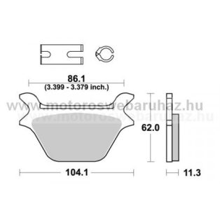   Fékbetét AP RACING (LMP269SR) Szinteres a hátsó kerékhez (rear)-utcai