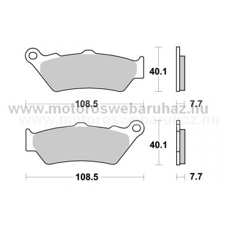 Fékbetét AP RACING (LMP274SF) Szinteres az első kerékhez (front)-utcai