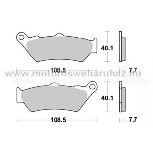   Fékbetét AP RACING (LMP274SR) Szinteres fékbetét a hátsó kerékhez (rear)-utcai