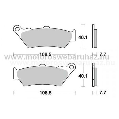 Fékbetét AP RACING (LMP274SR) Szinteres fékbetét a hátsó kerékhez (rear)-utcai