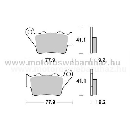 Fékbetét AP RACING (LMP275SR) Szinteres a hátsó kerékhez (rear)-utcai