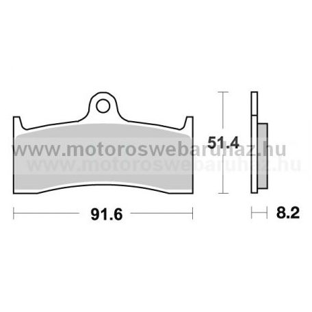 Fékbetét AP RACING (LMP276SF) Szinteres az első kerékhez (front)-utcai