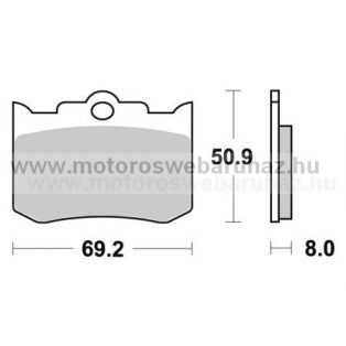   Fékbetét AP RACING (LMP278SRR) Szinteres utcai verseny az első kerékhez