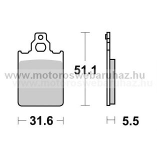 Fékbetét AP RACING (LMP280ST)
