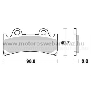   Fékbetét AP RACING (LMP283SF) Szinteres az első kerékhez (front)-utcai