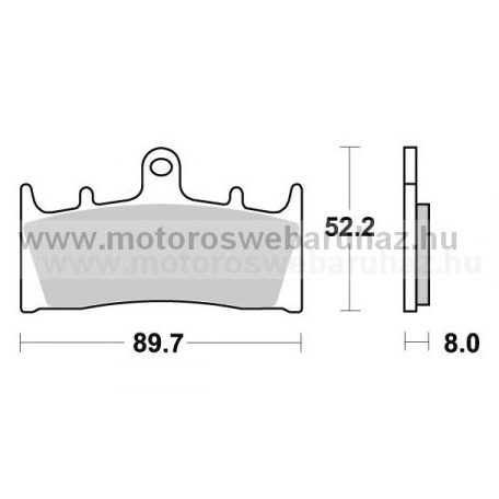 Fékbetét AP RACING (LMP286CRR) Karbon kompozit utcai verseny