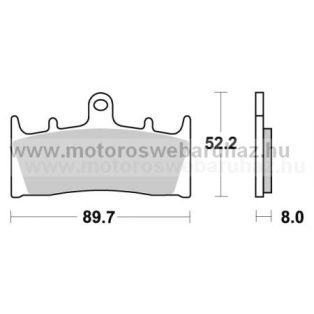   Fékbetét AP RACING (LMP286SF) Szinteres az első kerékhez (front)-utcai