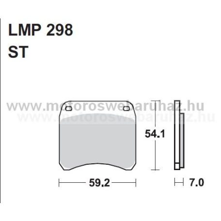 Fékbetét AP RACING (LMP298ST) 