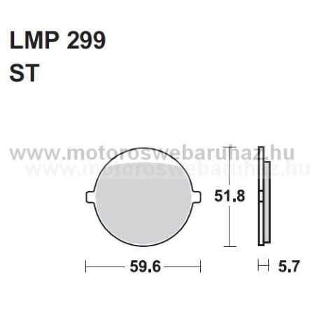 Fékbetét AP RACING (LMP299ST) 