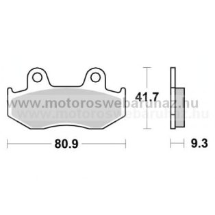   Fékbetét AP RACING (LMP309OR) Szinteres fékbetét-Cross, enduro