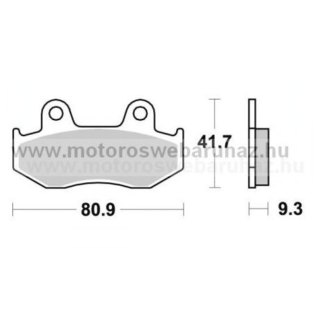 Fékbetét AP RACING (LMP309OR) Szinteres fékbetét-Cross, enduro