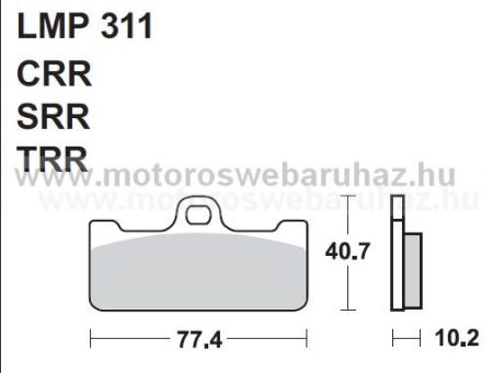 Fékbetét AP RACING (LMP311CRR) 